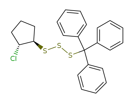trans-2-chloro-1-(triphenylmethyltrithio)cyclopentane
