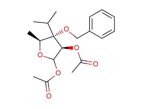 Acetic acid (3R,4S,5S)-2-acetoxy-4-benzyloxy-4-isopropyl-5-methyl-tetrahydro-furan-3-yl ester