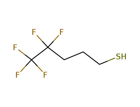 Molecular Structure of 148757-88-4 (4,4,5,5,5-Pentafluoro-1-pentanethiol)
