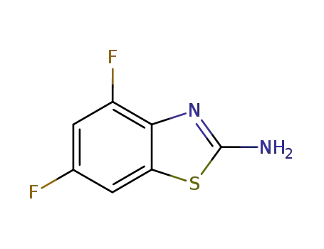 Molecular Structure of 119256-40-5 (2-AMINO-4,6-DIFLUOROBENZOTHIAZOLE)