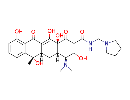 2-Naphthacenecarboxamide,4-(dimethylamino)-1,4,4a,5,5a,6,11,12a-octahydro-3,6,10,12,12a-pentahydroxy-6-methyl-1,11-dioxo-N-(1-pyrrolidinylmethyl)-,(4S,4aS,5aS,6S,12aS)-