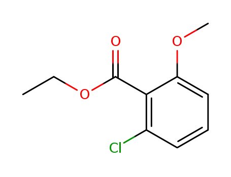 Molecular Structure of 172217-12-8 (Ethyl 2-chloro-6-methoxybenzoate)