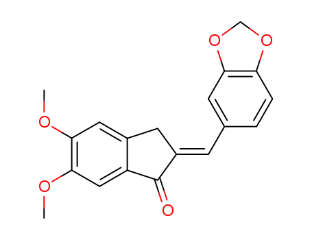 2-[1-Benzo[1,3]dioxol-5-yl-meth-(E)-ylidene]-5,6-dimethoxy-indan-1-one