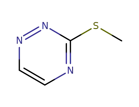 Molecular Structure of 28735-21-9 (3-Methylthio-1,2,4-triazine)