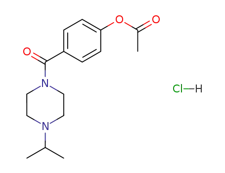 Acetic acid 4-(4-isopropyl-piperazine-1-carbonyl)-phenyl ester; hydrochloride
