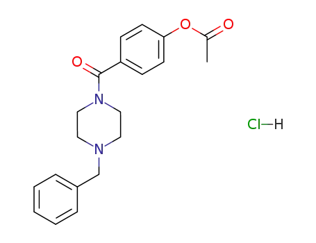 Acetic acid 4-(4-benzyl-piperazine-1-carbonyl)-phenyl ester; hydrochloride