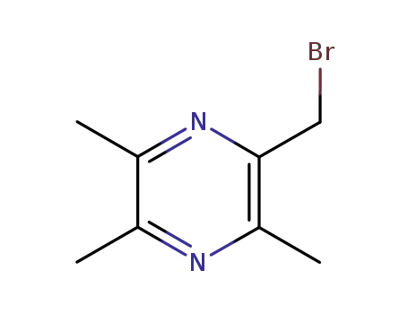 Molecular Structure of 79074-45-6 (2-(BROMOMETHYL)-3,5,6-TRIMETHYLPYRAZINE)