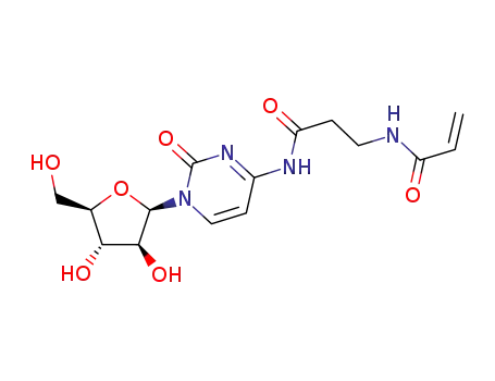 N-{2-[1-((2R,3S,4S,5R)-3,4-Dihydroxy-5-hydroxymethyl-tetrahydro-furan-2-yl)-2-oxo-1,2-dihydro-pyrimidin-4-ylcarbamoyl]-ethyl}-acrylamide