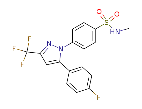 4-[5-(4-fluorophenyl)-3-(trifluoromethyl)-1H-pyrazol-1-yl]-N-methylbenzenesulfonamide