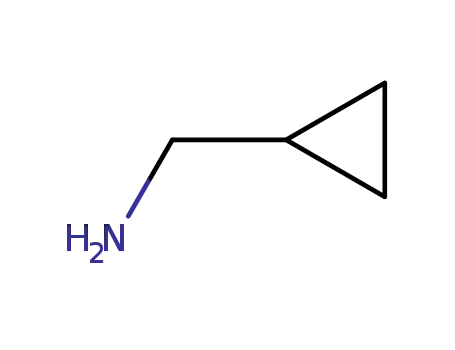 Molecular Structure of 2516-47-4 (Aminomethylcyclopropane)