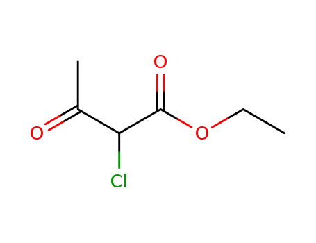 Molecular Structure of 609-15-4 (Ethyl 2-chloroacetoacetate)