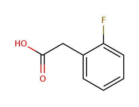 Molecular Structure of 451-82-1 (2-Fluorophenylacetic acid)