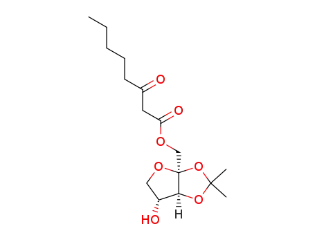 3-Oxo-octanoic acid (3aS,6R,6aS)-6-hydroxy-2,2-dimethyl-dihydro-furo[2,3-d][1,3]dioxol-3a-ylmethyl ester