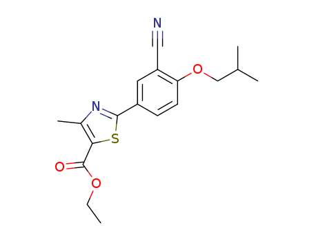 Ethyl 2-(3-cyano-4-isobutoxyphenyl)-4-methyl-5-thiazolecarboxylate(160844-75-7)