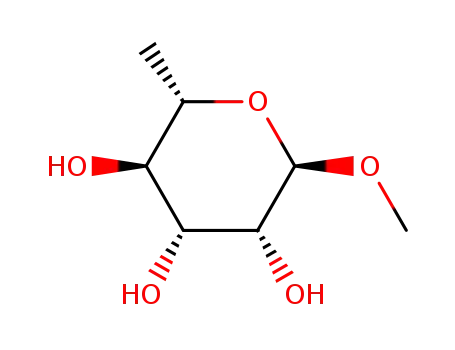 Molecular Structure of 14917-55-6 (METHYL ALPHA-L-RHAMNOPYRANOSIDE)