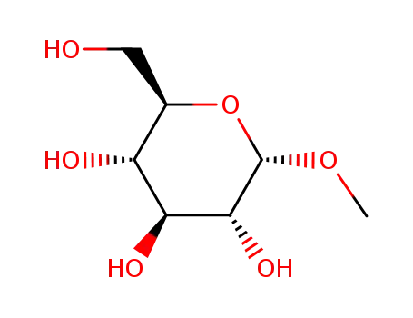 Molecular Structure of 97-30-3 (alpha-D-Methylglucoside)