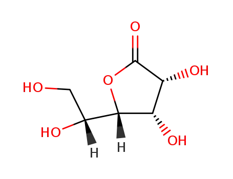 Molecular Structure of 6322-07-2 (D-(-)-Gulonic acid gamma-lactone)