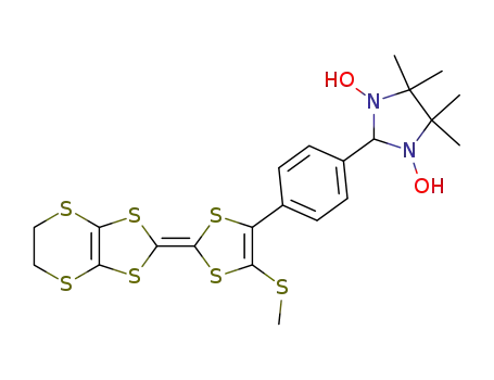 2-{4-[2-(5,6-dihydro-[1,3]dithiolo[4,5-b][1,4]dithiin-2-ylidene)-5-methylsulfanyl-[1,3]dithiol-4-yl]-phenyl}-4,4,5,5-tetramethyl-imidazolidine-1,3-diol