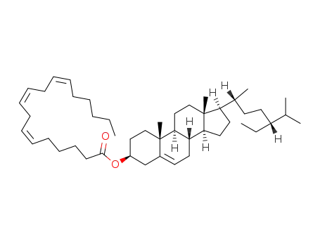 (6Z,9Z,12Z)-Octadeca-6,9,12-trienoic acid (3S,8S,9S,10R,13R,14S,17R)-17-((1R,4R)-4-ethyl-1,5-dimethyl-hexyl)-10,13-dimethyl-2,3,4,7,8,9,10,11,12,13,14,15,16,17-tetradecahydro-1H-cyclopenta[a]phenanthren-3-yl ester
