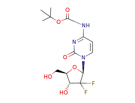 tert-butyl [1-((2R,4R,5R)-3,3-difluoro-4-hydroxy-5-hydroxymethyl-tetrahydrofuran-2-yl)-2-oxo-1,2-dihydro-pyrimidin-4-yl]-carbamate
