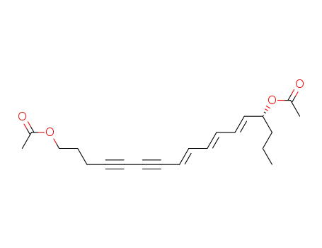 Acetic acid (2E,4E,6E)-(R)-14-acetoxy-1-propyl-tetradeca-2,4,6-triene-8,10-diynyl ester