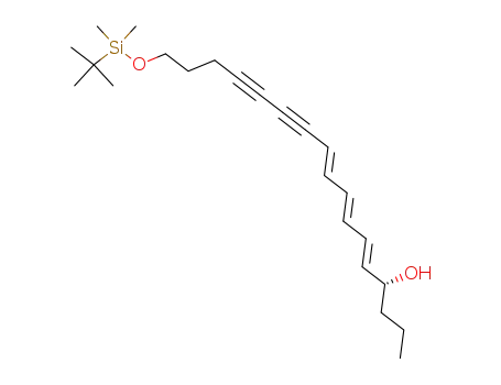 (5E,7E,9E)-(R)-17-(tert-Butyl-dimethyl-silanyloxy)-heptadeca-5,7,9-triene-11,13-diyn-4-ol