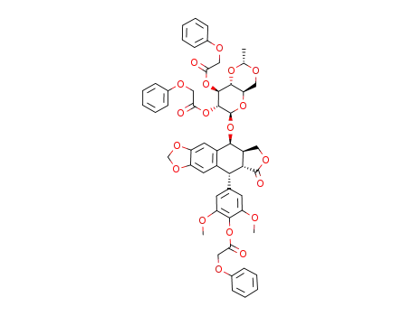 4'-O-demethyl-4'-O-phenoxyacetyl-4-O-[4,6-O-ethylidene-2,3-di-O-phenoxyacetyl-β-D-glucopyranosyl]-4-epipodophyllotoxin