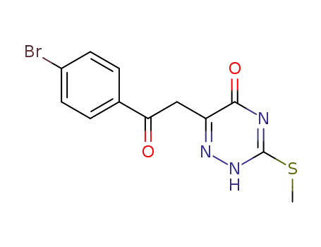6-[2-(4-bromo-phenyl)-2-oxo-ethyl]-3-methylsulfanyl-2H-[1,2,4]triazin-5-one