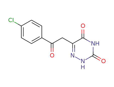 6-[2-(4-chloro-phenyl)-2-oxo-ethyl]-2H-[1,2,4]triazine-3,5-dione