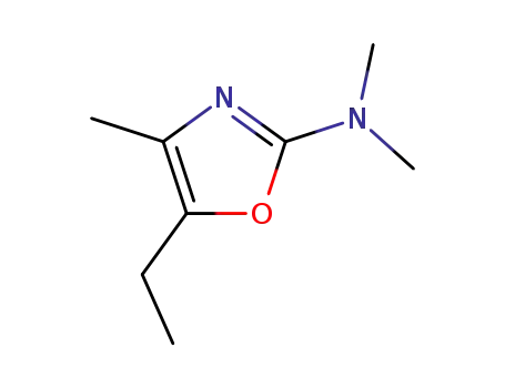Molecular Structure of 313263-46-6 (2-Oxazolamine, 5-ethyl-N,N,4-trimethyl-)