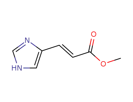 Molecular Structure of 70346-51-9 (2-Propenoic acid, 3-(1H-imidazol-4-yl)-, methyl ester, (2E)-)