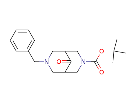 Molecular Structure of 227940-70-7 (7-BENZYL-3-BOC-3,7-DIAZABICYCLO[3.3.1]NONAN-9-ONE)
