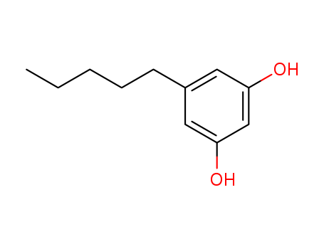 500-66-3,Olivetol,5-Pentylbenzene-1,3-diol;1,3-Dihydroxy-5-pentylbenzene;3,5-Dihydroxyamylbenzene;Resorcinol, 5-pentyl- (8CI);Olivetol(6CI);5-n-Amylresorcinol;5-Pentylresorcinol;5-n-Pentylresorcinol;