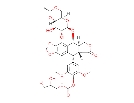 4'-(2'',3''-dihydroxypropyl carbonoxy)-etoposide