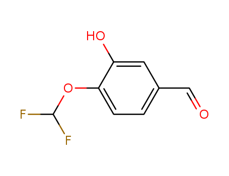 151103-08-1,4-Difluoromethoxy-3-hydroxybenzaldehyde,3-Hydroxy-4-difluoromethoxybenzaldehyde;4-(Difluoromethoxy)-3-hydroxybenzaldehyde