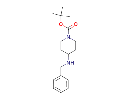 Molecular Structure of 206273-87-2 (4-BENZYLAMINO-PIPERIDINE-1-CARBOXYLIC ACID TERT-BUTYL ESTER)