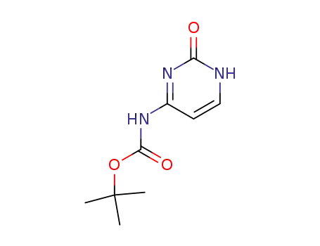 Molecular Structure of 172405-14-0 (Carbamic acid, (1,2-dihydro-2-oxo-4-pyrimidinyl)-, 1,1-dimethylethyl ester (9CI))