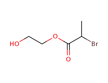 Molecular Structure of 208446-93-9 (Propanoic acid, 2-bromo-, 2-hydroxyethyl ester)