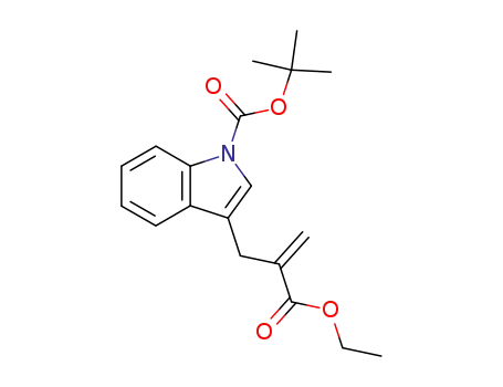3-(2-ethoxycarbonyl-allyl)-indole-1-carboxylic acid tert-butyl ester