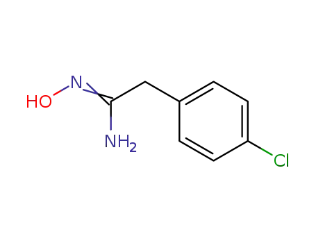 Molecular Structure of 6965-39-5 (2-(4-CHLORO-PHENYL)-N-HYDROXY-ACETAMIDINE)