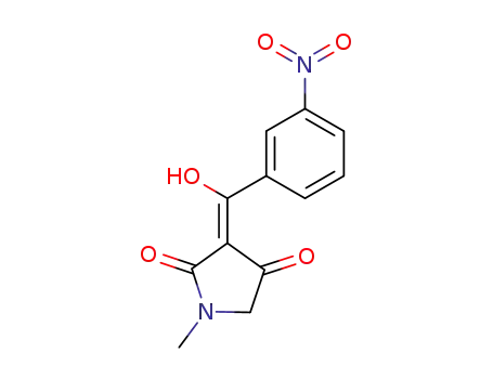1-methyl-3-(α-hydroxy-3'-nitrobenzylidene)pyrrolidine-2,4-dione