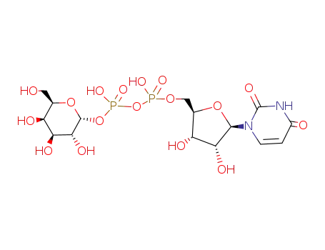 Molecular Structure of 2956-16-3 (UDP-ALPHA-D-GALACTOSE DISODIUM SALT)