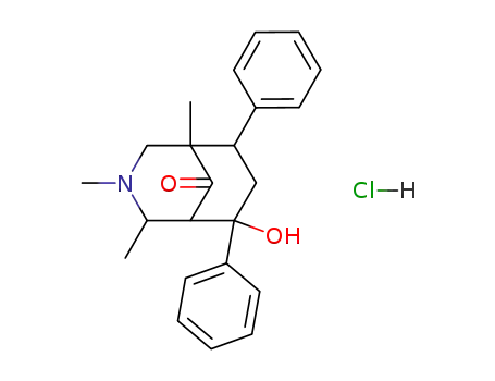 6-hydroxy-1,3,4-trimethyl-6,8-diphenyl-3-azabicyclo[3.3.1]nonan-9-one hydrochloride