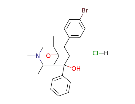 8-(4-bromophenyl)-6-hydroxy-1,3,4-trimethyl-6-phenyl-3-azabicyclo[3.3.1]nonan-9-one hydrochloride