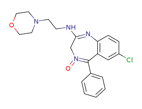 (7-chloro-4-oxy-5-phenyl-3H-benzo[e][1,4]diazepin-2-yl)-(2-morpholin-4-yl-ethyl)-amine
