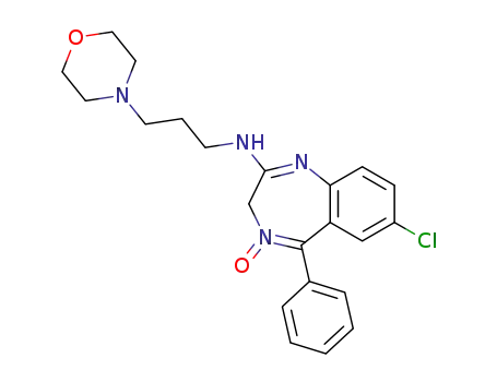 (7-chloro-4-oxy-5-phenyl-3H-benzo[e][1,4]diazepin-2-yl)-(3-morpholin-4-yl-propyl)-amine