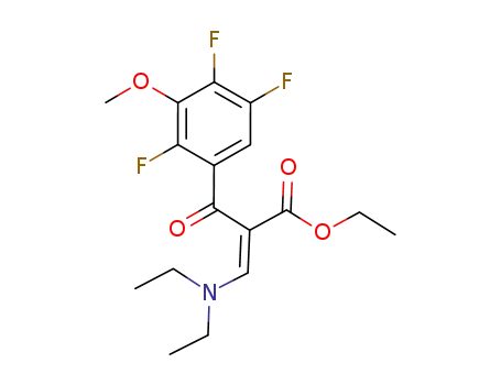 ethyl α(E)-[(diethylamino)methylene]-2,4,5-trifluoro-3-methoxy-β-oxo-benzenepropanoate