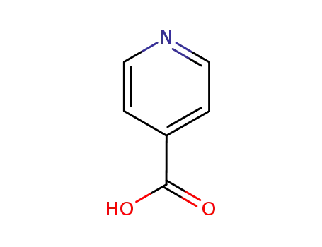 Molecular Structure of 55-22-1 (Isonicotinic acid)
