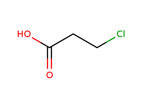 Molecular Structure of 107-94-8 (3-Chloropropionic acid)