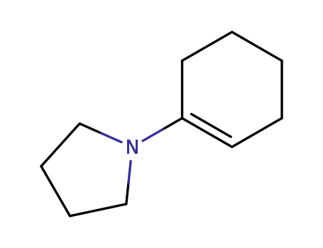 Molecular Structure of 1125-99-1 (1-Pyrrolidino-1-cyclohexene)